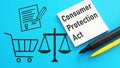 Consumer Protection Act is shown using the text and picture of Shopping cart