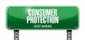 consumer protection road sign illustration design Royalty Free Stock Photo