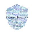 Consumer Protection Word Cloud Royalty Free Stock Photo