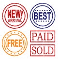 Consumer rubber stamps Royalty Free Stock Photo