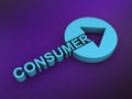 consumer word on purple