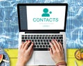 Contact Address Book Communication Information Concept Royalty Free Stock Photo