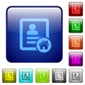 Contact address color square buttons