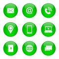 Contact As Flat Icon Solid Style isolated