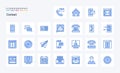 25 Contact Blue icon pack