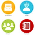 Contact Button Icon Set