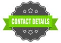 contact details label. contact details isolated seal. sticker. sign