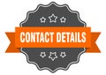 contact details label. contact details isolated seal. sticker. sign