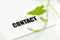 Contact for environmental cons Royalty Free Stock Photo