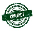 contact - green grunge stamp