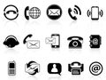 Contact icons set