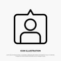 Contact, Instagram, Sets Line Icon Vector