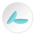 Contact lens icon circle