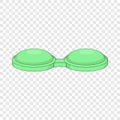 Contact lenses container icon, cartoon style Royalty Free Stock Photo