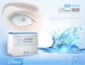 Contact Lenses Realistic AD Poster