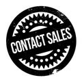 Contact Sales rubber stamp