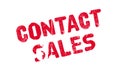 Contact Sales rubber stamp