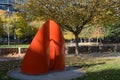 Contact 2 sculpture at Jamison Square in Portland, Oregon