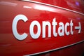 Contact sign