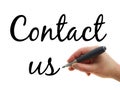 Contact us Royalty Free Stock Photo