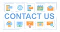 Contact us banner Royalty Free Stock Photo