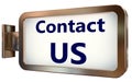 Contact Us on billboard background Royalty Free Stock Photo