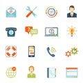 Contact Us Customer Support Icons Set