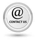 Contact us (email address icon) prime white round button Royalty Free Stock Photo