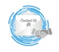 contact us handshake concept