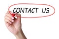 Contact us Royalty Free Stock Photo