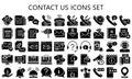 Contact Us and User Interface Glyph Icons Pack