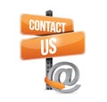 contact us online sign concept illustration