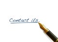 Contact us with pen