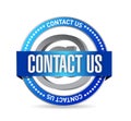 contact us seal illustration design