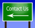 Contact Us sign Royalty Free Stock Photo
