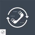 Contact Vector Glyph Icon Royalty Free Stock Photo