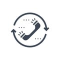 Contact Vector Glyph Icon Royalty Free Stock Photo