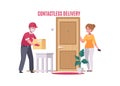 Contactless Delivery Illustration