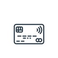 contactless icon vector from internet of things concept. Thin line illustration of contactless editable stroke. contactless linear