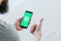 contactless payment approved status user phone