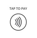 Contactless payment icon. Tap to pay concept - sign.