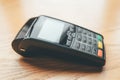 Contactless payment for purchases by card. Royalty Free Stock Photo