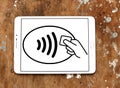 Contactless payment system logo Royalty Free Stock Photo