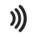 Contactless signal icon vector illustration. Free royalty images