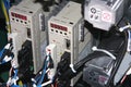 Contactors, relays` and electrical circuits. Royalty Free Stock Photo