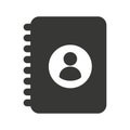 contacts agend book isolated icon