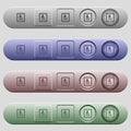Contacts icons on horizontal menu bars