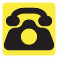 Contacts old telephone, icon