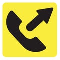 Contacts Outgoing call, icon Royalty Free Stock Photo