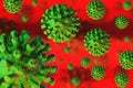 Contagious HIV AIDS, Flur or Coronavirus. 3D rendering